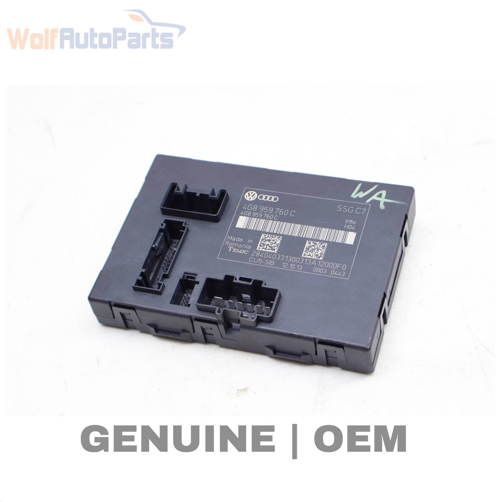 2013-2018 AUDI S6 C7 - Front SEAT / Backrest Adjustment Control Module