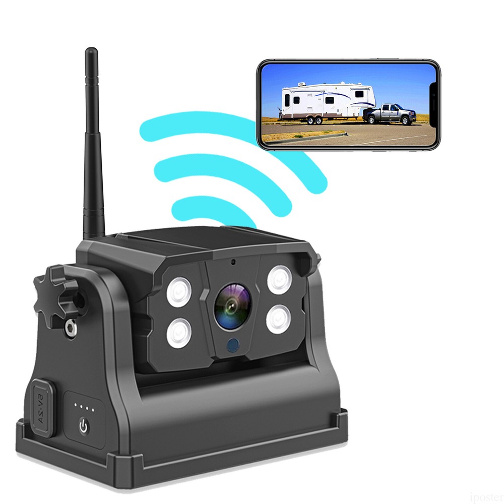 WiFi Backup Camera Magnetic Base Battery Powered Sonix App HD For iPhone/Android