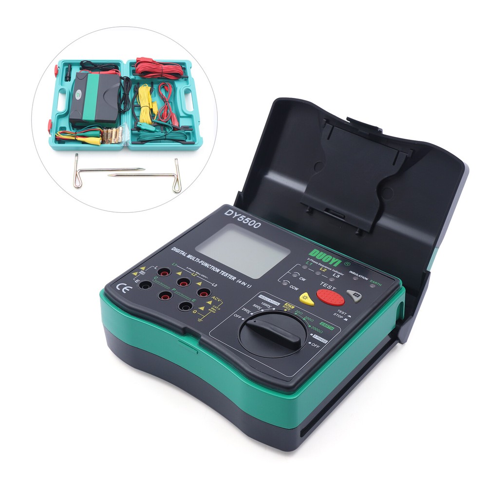 LCD multifunction tester Insulation Earth Volt Meter Test Insulation Resistance