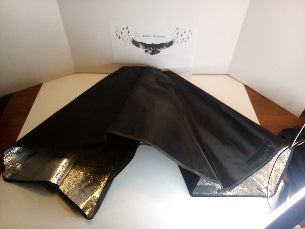 (2) Photography Studio Reflective Light Black / Silver Umbrella