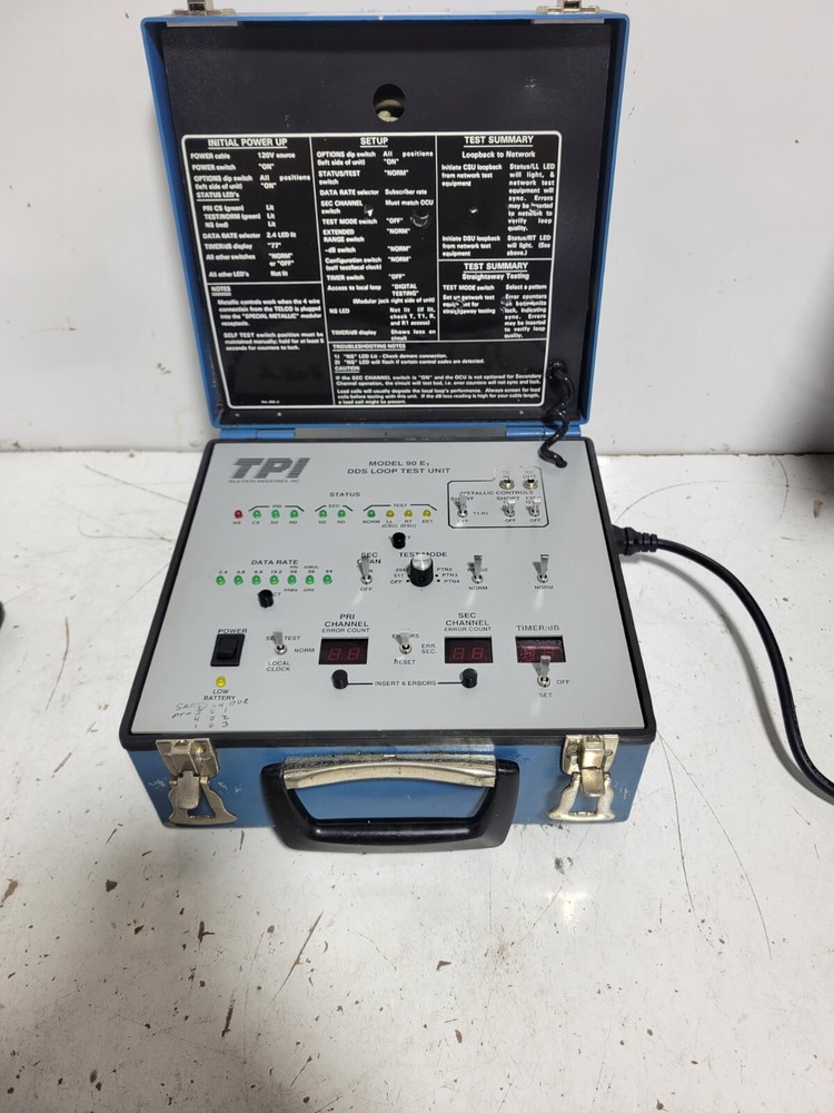 TPI MDOEL: 90 E DDSLOOP TEST UNIT TELEPATH INDUSTRIES MODULE USED
