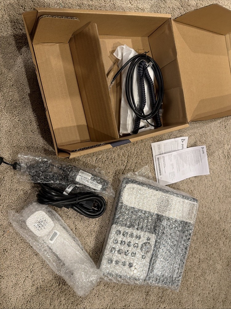 POLY EDGE E550 IP Phone and PoE-Enabled