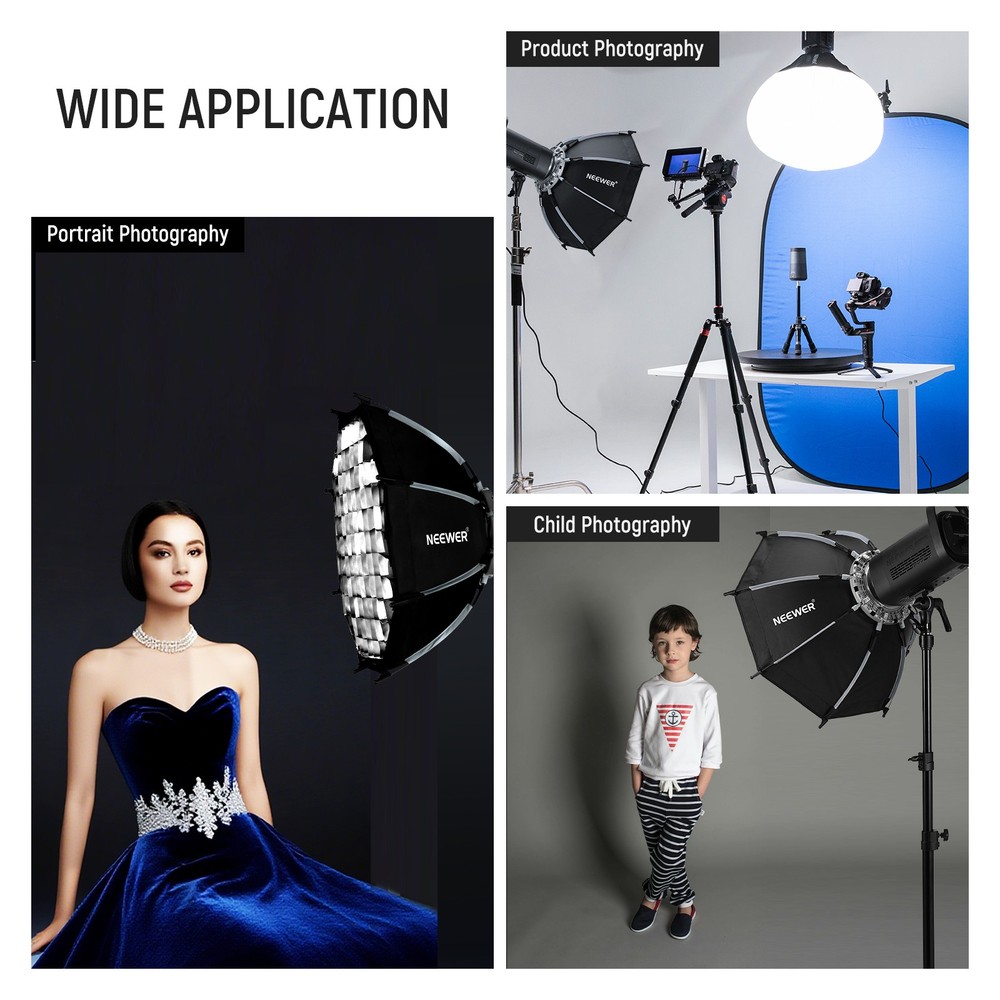 NEEWER NS22PD 22" Octa Softbox - Bowens Mount w/ Grid & Diffuser