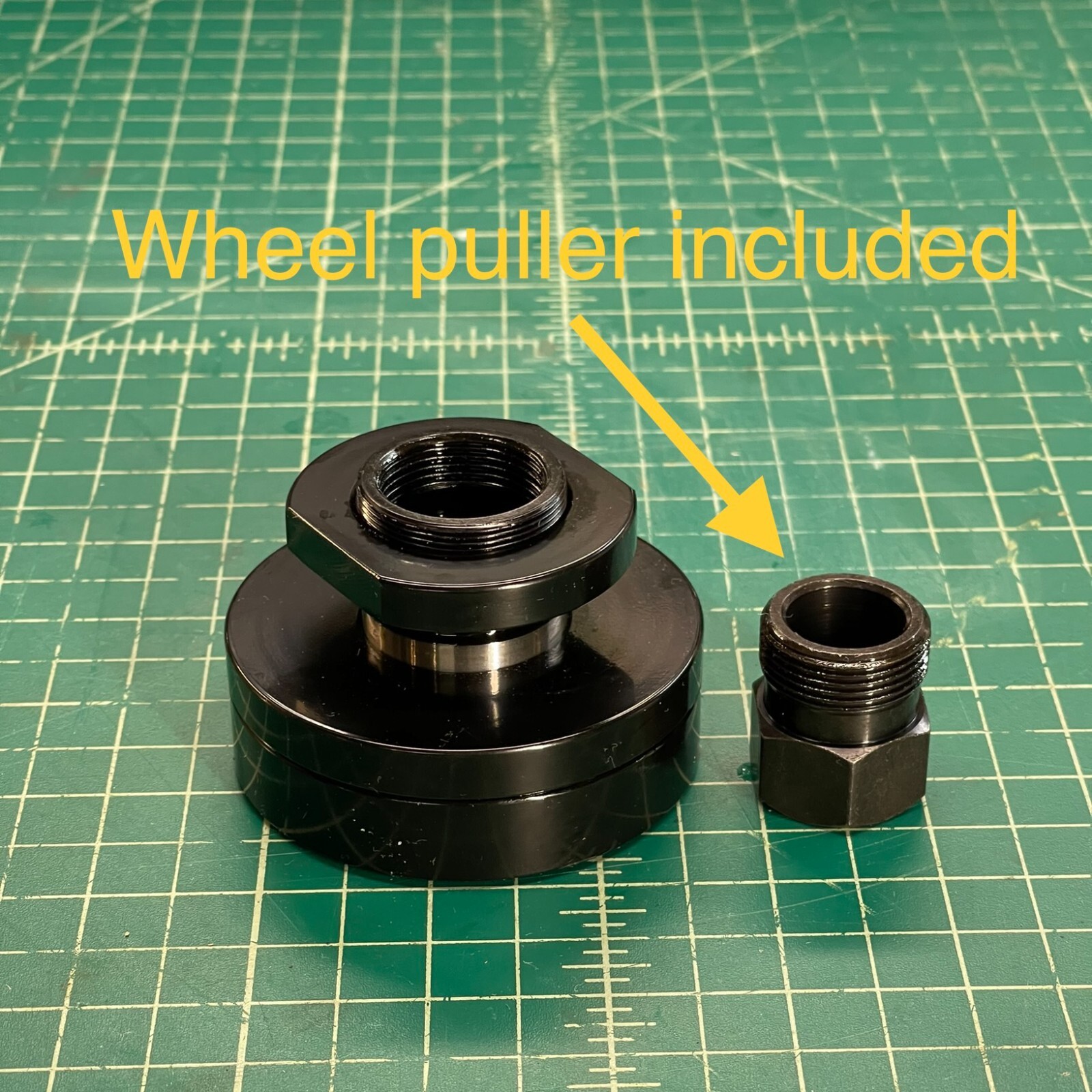 (1) Surface Grinder Wheel Hub, Grinding Wheel Adapter, LH Thread, 1-1/4" Bore