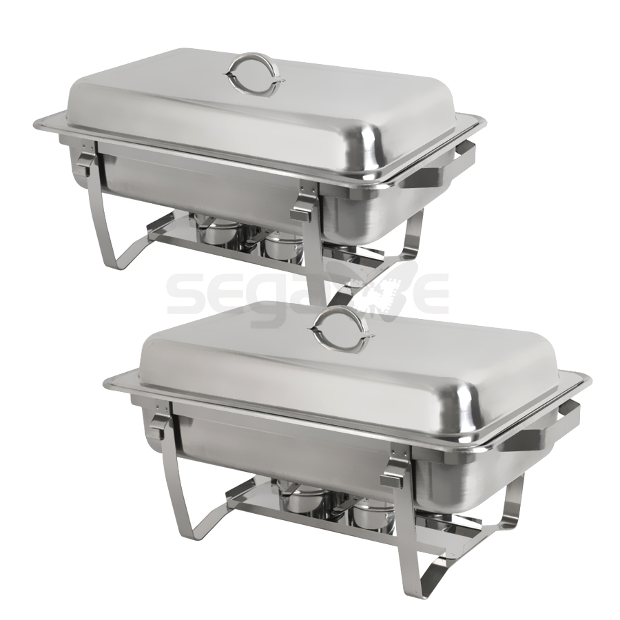 Stainless Steel Lot 2~8 Quart Rectangular Chafing Dish Full Size Buffet Catering