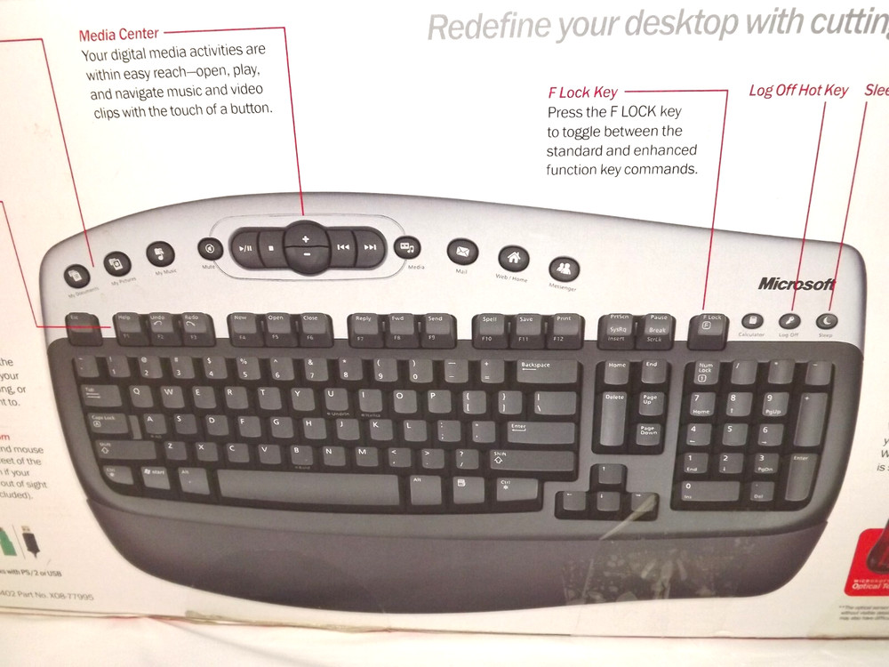 Microsoft Wireless Optical Desktop Keyboard w Mouse SN 5911900168143 WIN/ MAC