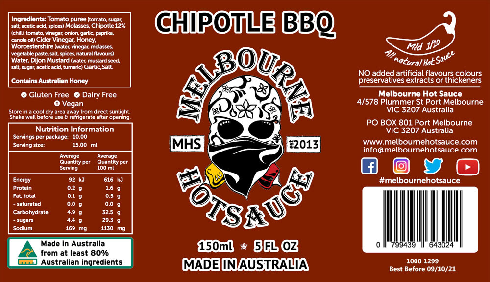 Melbourne Hot Sauce 6 pack