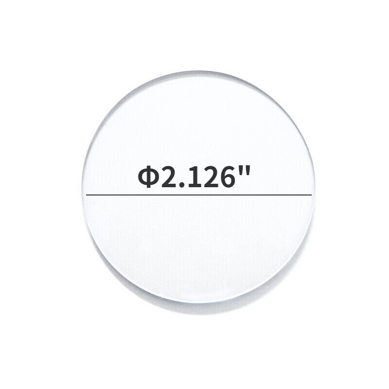 Replacement Transparent Flat Cover for Dial Caliper Indicator 2.126" Diameter