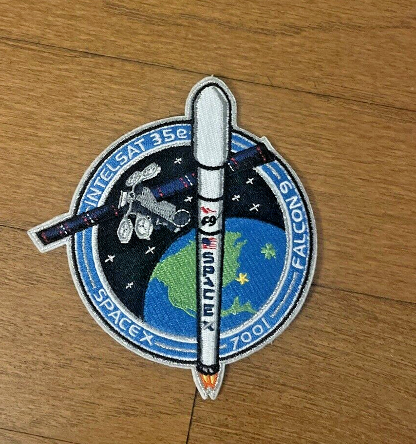 INTELSAT 35e AUTHENTIC SPACEX SPACE X EMPLOYEE NUMBERED PATCH 🚀