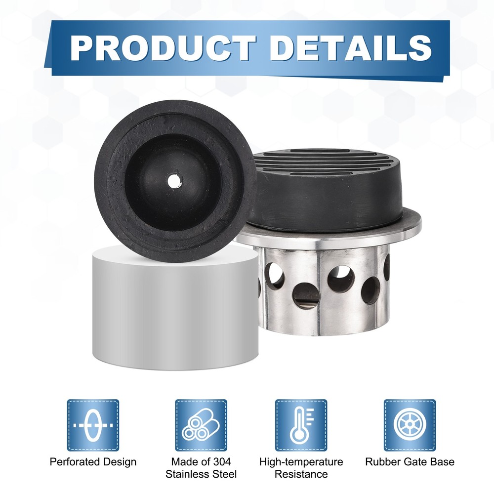 2" x 2" Perforated Casting Flask Vacuum Casting Wall Flanged with Base