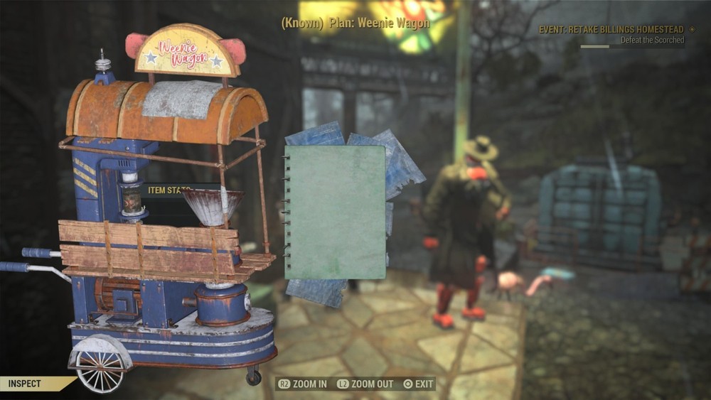 Weenie Wagon Plan - Fallout 76 - Playstation only - Rare