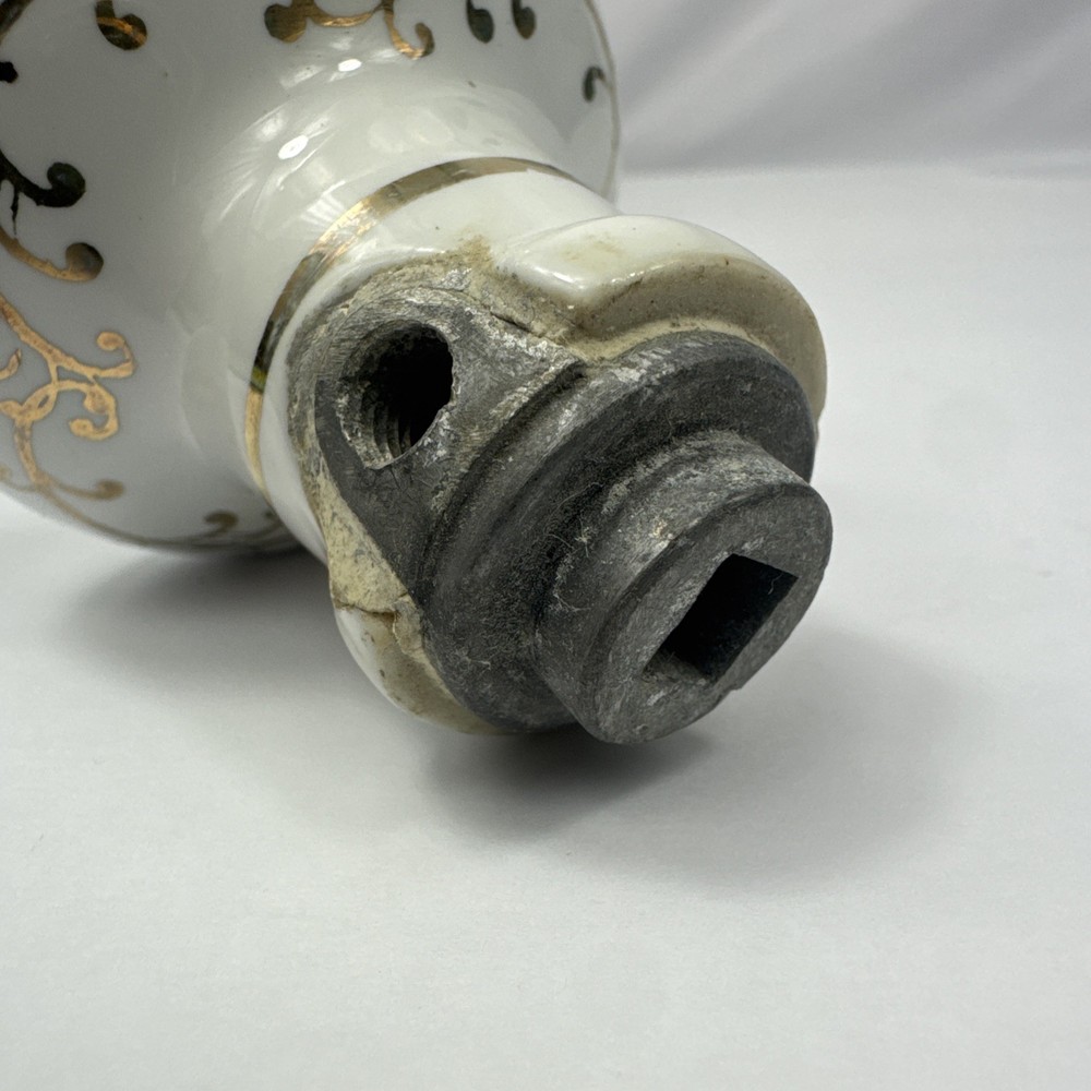 MCM Hand Painted Ceramic Door Knob