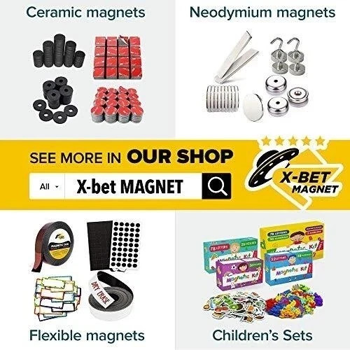 6 Pack Magnetic Strips with Adhesive Backing for Crafts Tools Kitchen Garage