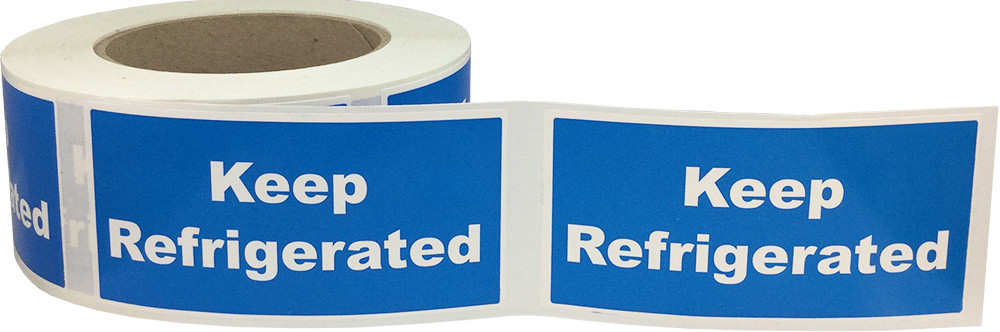 KEEP REFRIGERATED Labels | 2 x 4" Inches | 500 Pack