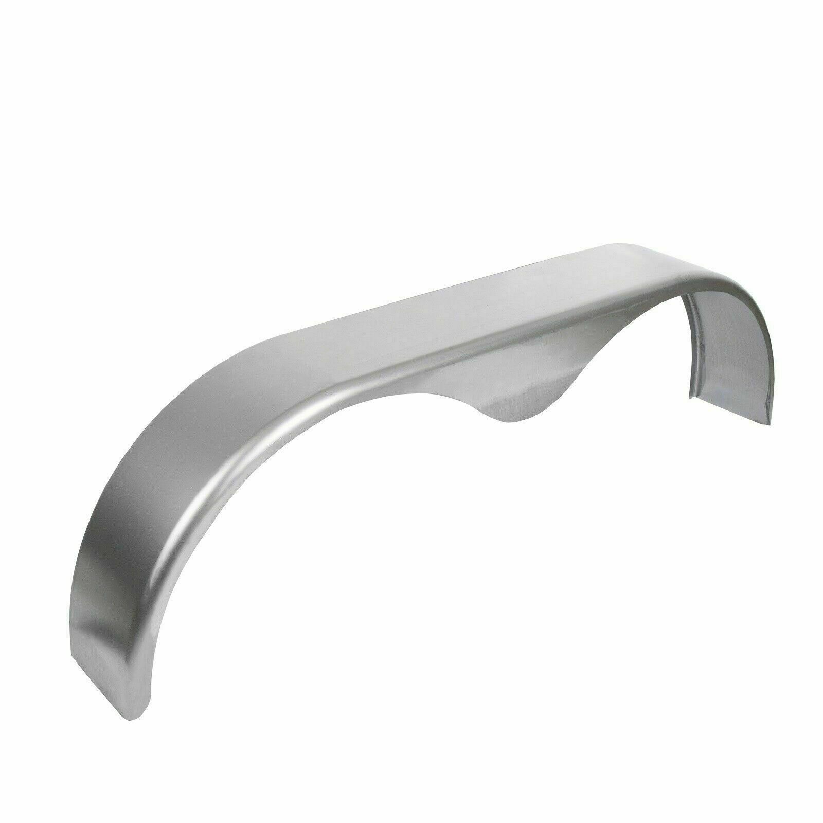 2PCS Tandem Round Trailer Axle Fender Cargo Tread Plate Teardrop 66"L 18"H 9"W