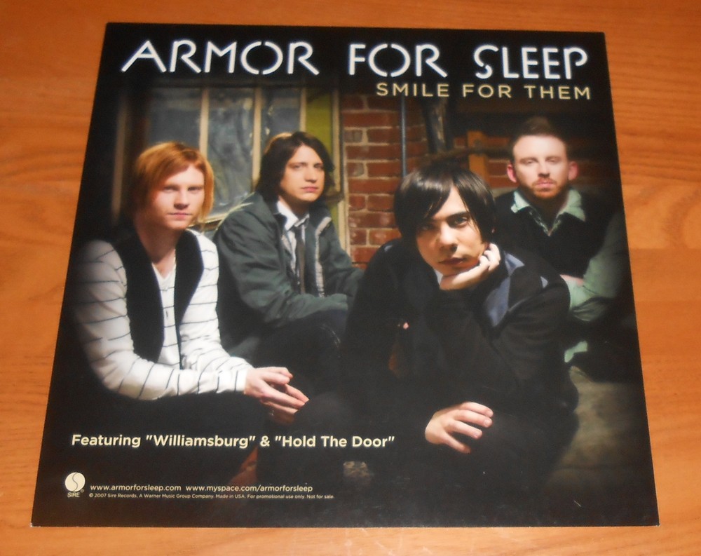 Armor for Sleep Smile for Them Poster 2-Sided Flat Square 2007 Promo 12x12
