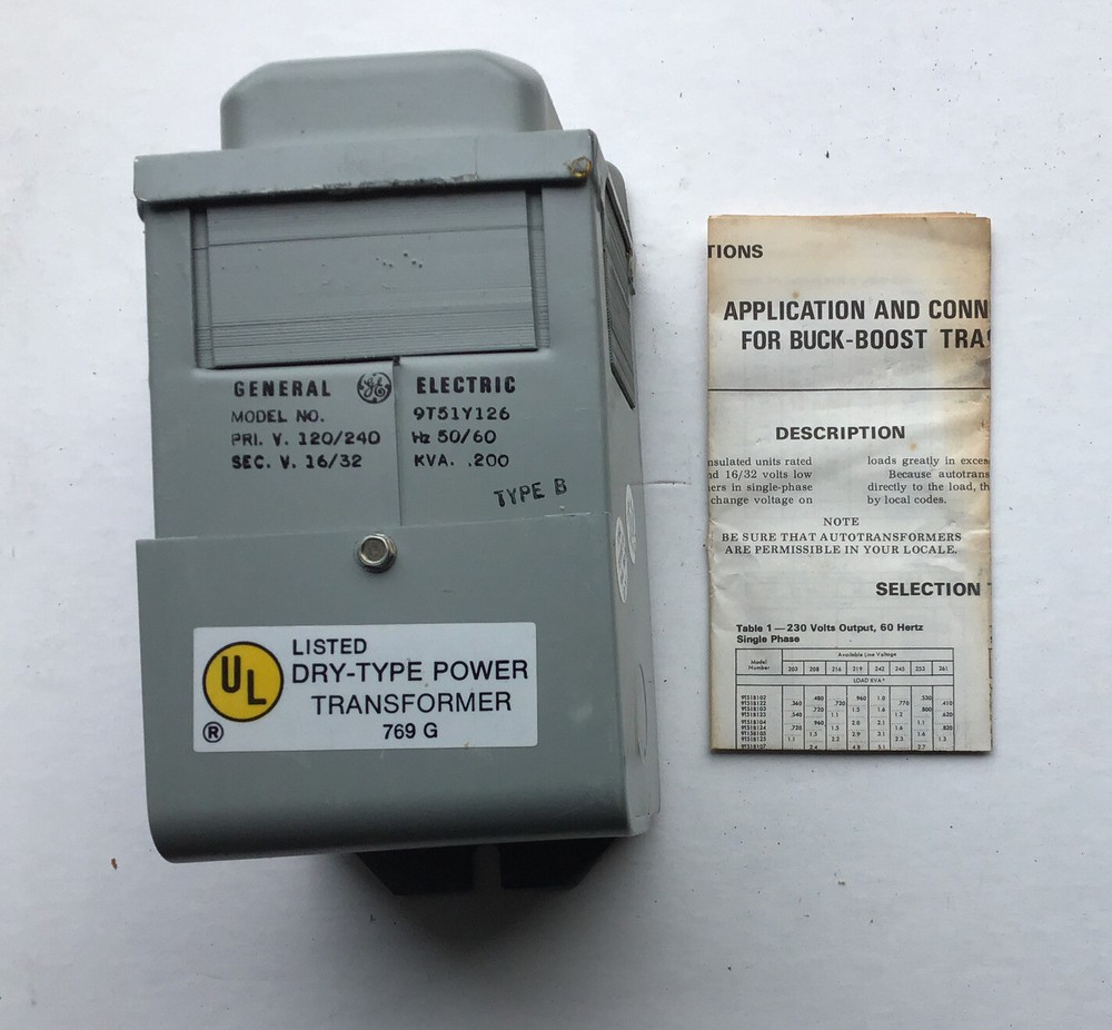 General Electric Transformer 9T51Y126