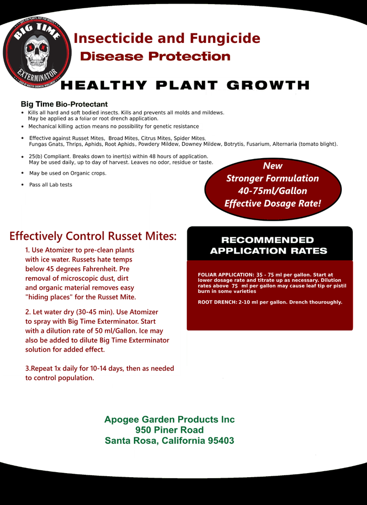 Big Time Exterminator Gallon insect eradicator spray