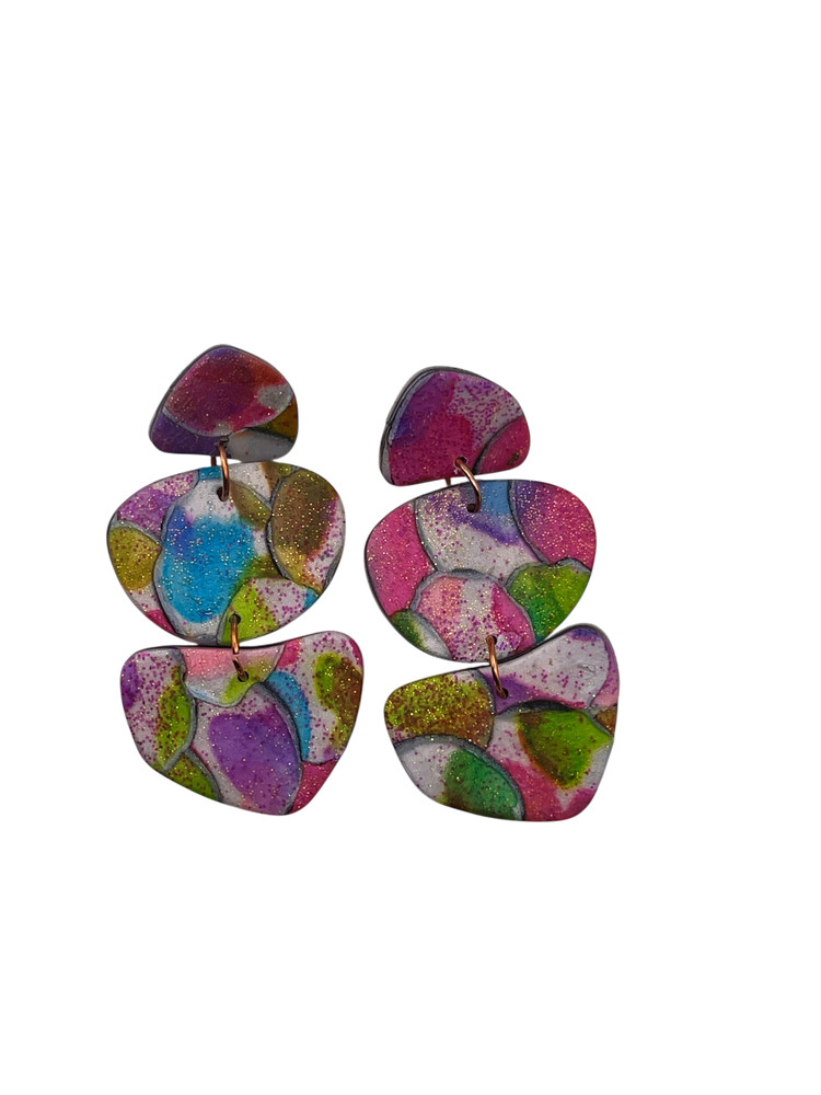 Handmade Polymer Clay Dangle Earrings