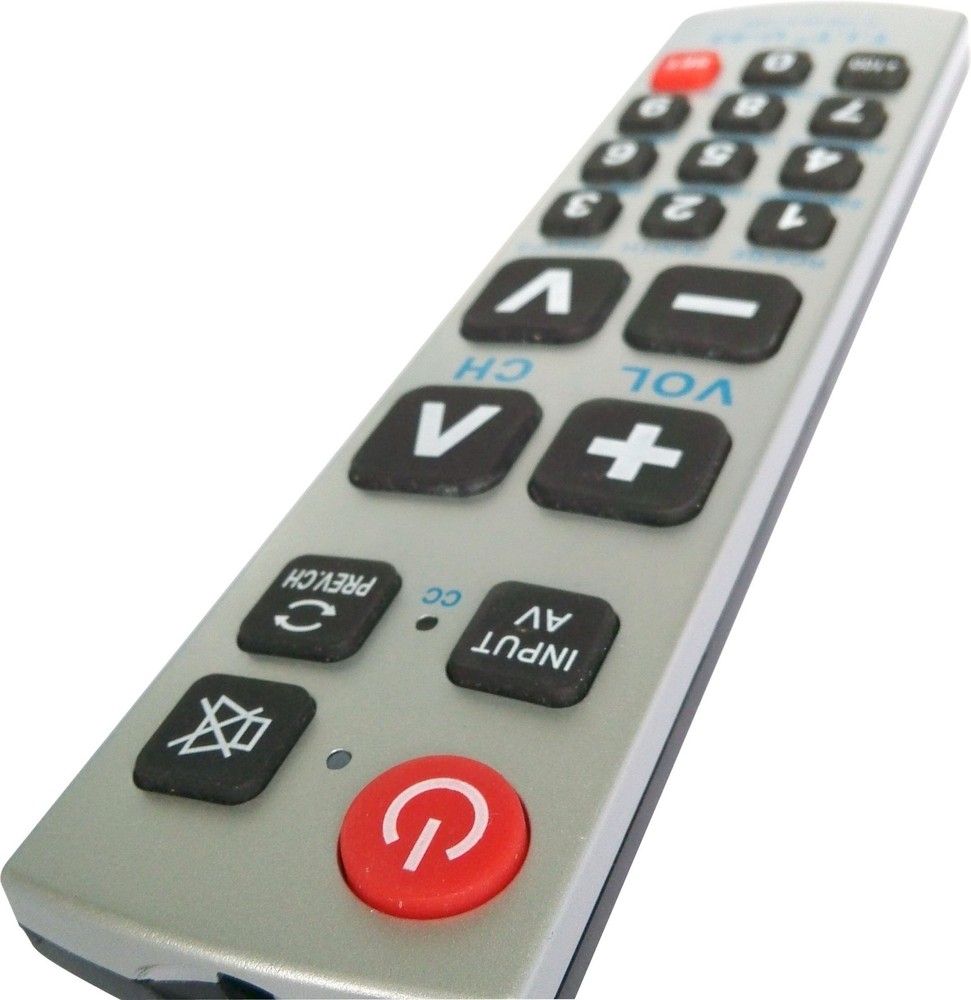 Gmatrix Big Button Universal Remote Control - Retail Packaging (U-43) U-43