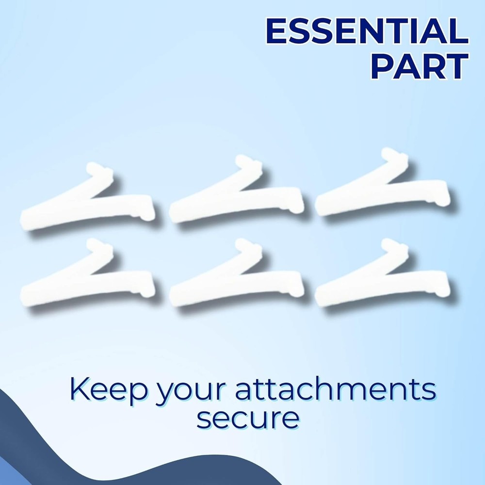 6 Durable V-Clips for Standard Pool Poles - Easy Replacement for Clean Tools