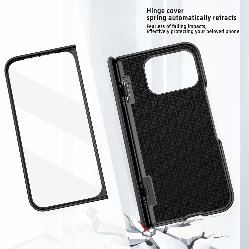 Woluki Pixel 9 Pro Fold Case Spring Hinge Built-in Screen Protector Hard PC