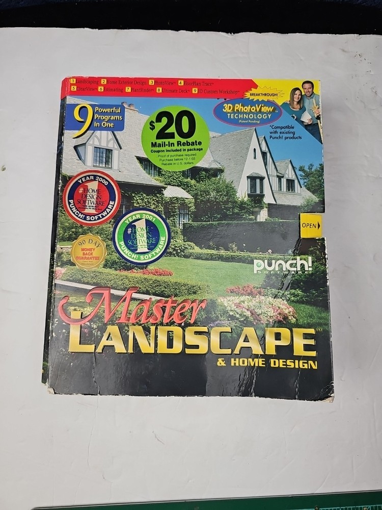 Masters Landscape Home Design Windows 2000 Vintage Software