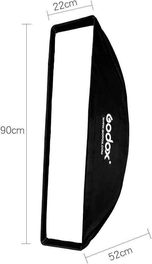 US 2*Godox 22x90cm Softbox Strip Honeycomb Bowens Mount Soft Box fr Studio Flash