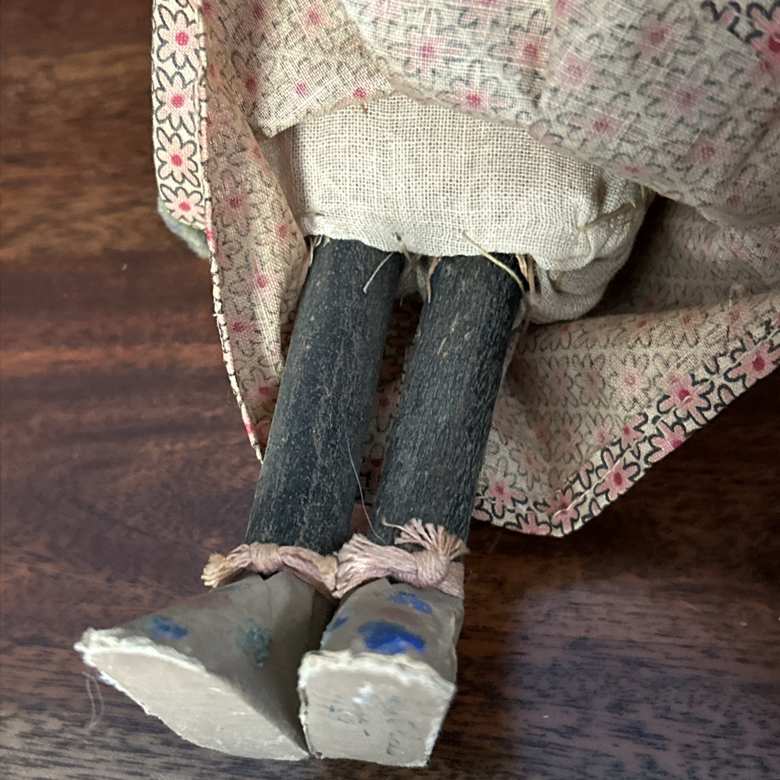 1940s Skookum Bully Good Indian Doll & Papoose 15” Native American