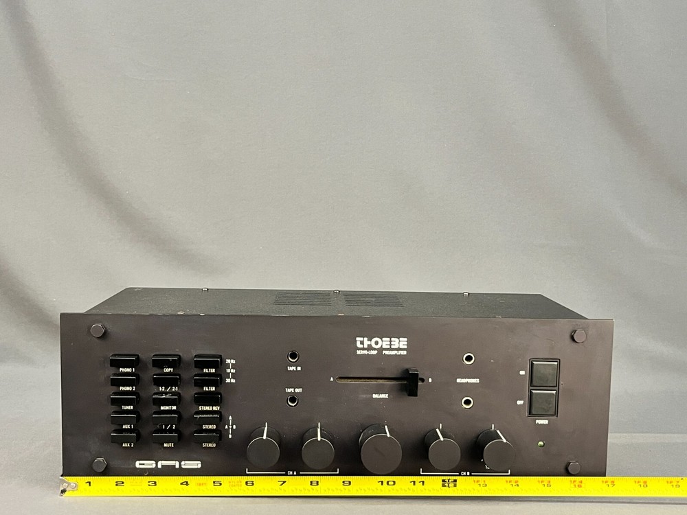 Vintage GAS THOEBE SERVO-LOOP Preamplifier AC100V; Tested