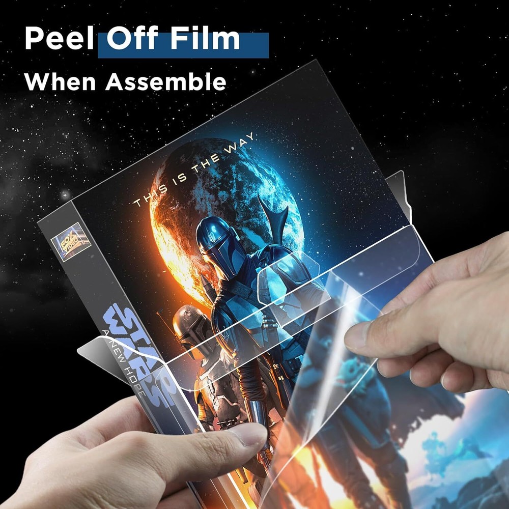 100x Box Protector Sleeves for Premium VHS Cassette Tape Protective Plastic Case