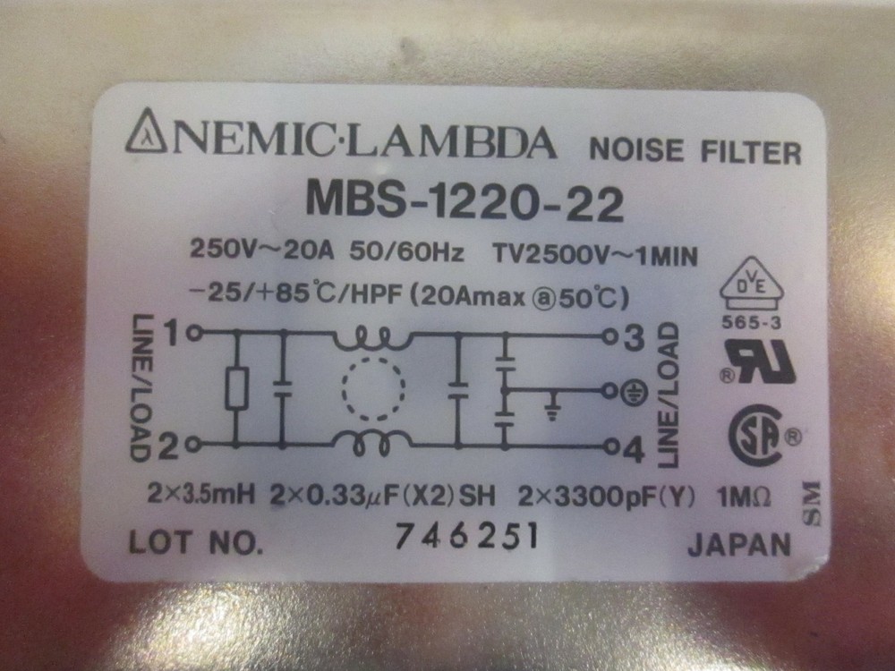 Lambda Noise Filter, MBS-1220-22