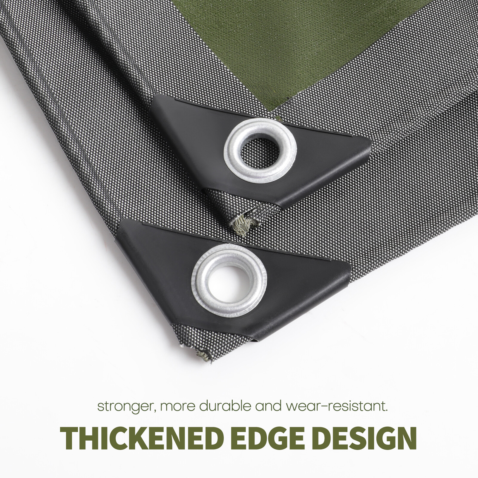 Extra Thick Canvas Tarp 19.4Oz Waterproof UV Resistant Boat Tent Tarpaulin Cover