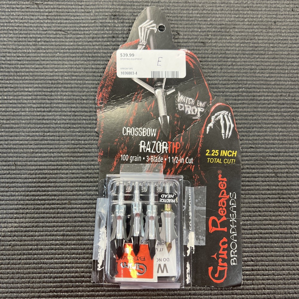 GRIM REAPER BROADHEADS PRO SERIES ARROW TIPS 2.25"
