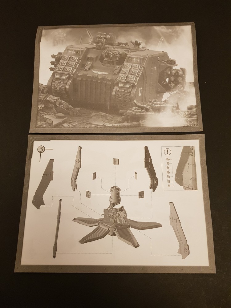 Warhammer 40,000 40K Space Marine Megaforce EMPTY BOX ONLY + Some Model Sheets