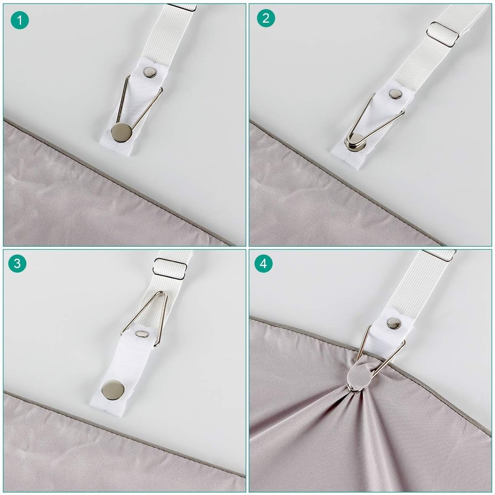 Bed Sheet Holder Straps Adjustable Fitted Sheet Clips Bed Sheet Fastener Suspend