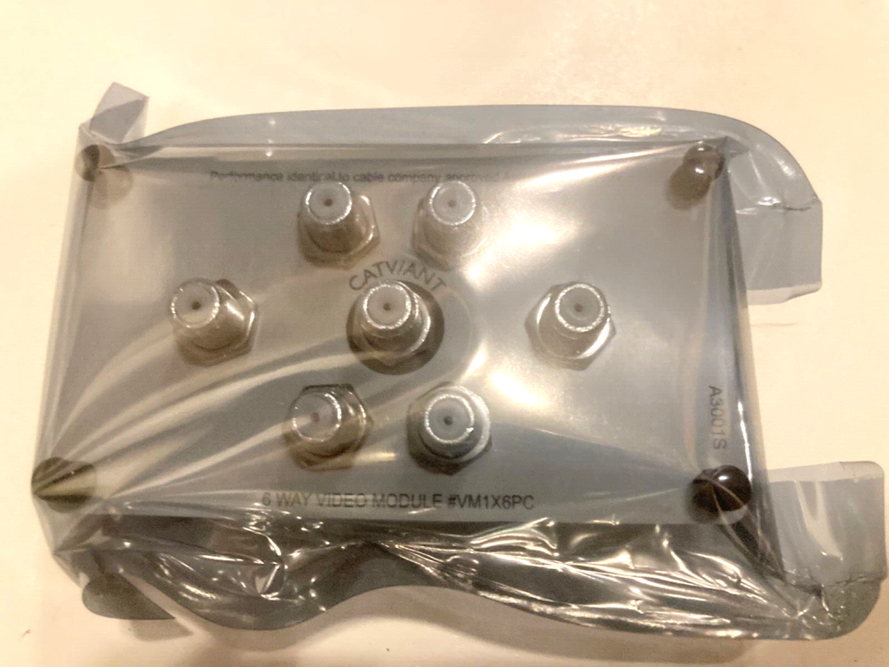 Greyfox Home Systems Enhanced 6 Way Cable Video Module Splitter Combiner VM1X6PC