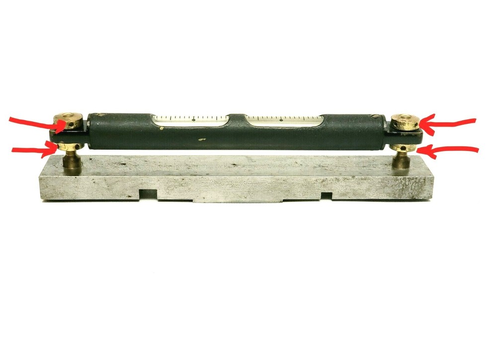 Precision Level Surface Adjuster w/ Big Vial Calibration Mechanical Engineering