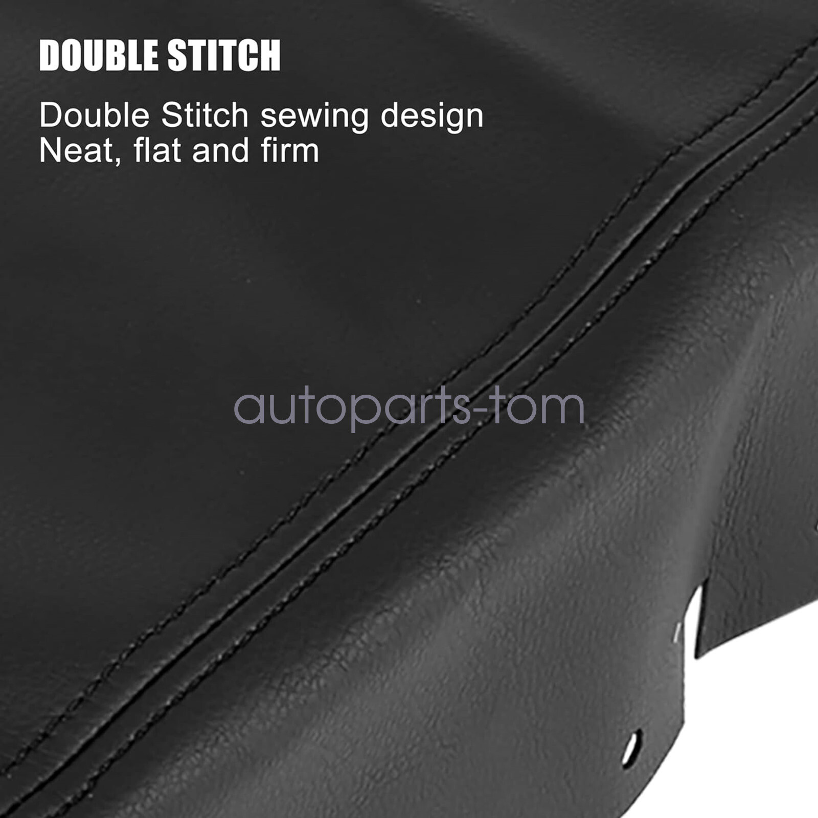 FOR 2013-2018 Nissan Altima Black Leather Center Console Armrest Cover