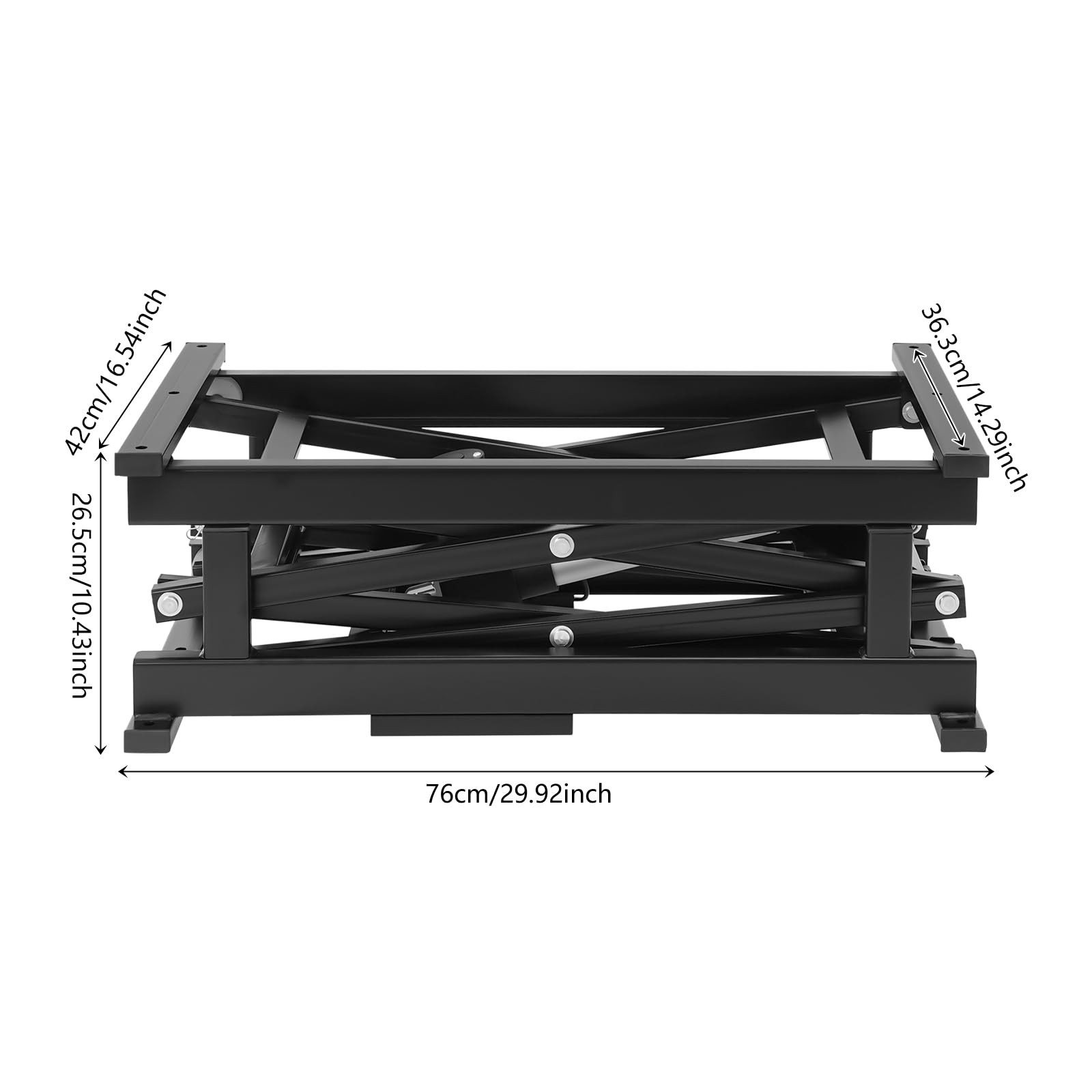 Electric Scissor Lift Table 140LBS, Heavy-Duty Hydraulically Industrial Lifting