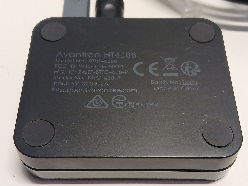 Avantree HT4186 Black Bluetooth 5.0 Transmitter Low Latency Tested