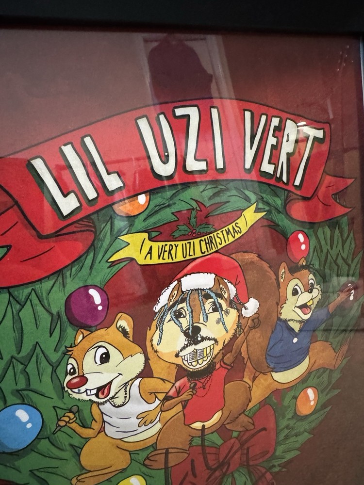 Lil Uzi Vert Autographed 11x17 Concert Poster 2017 Chipmunks Fillmore Framed