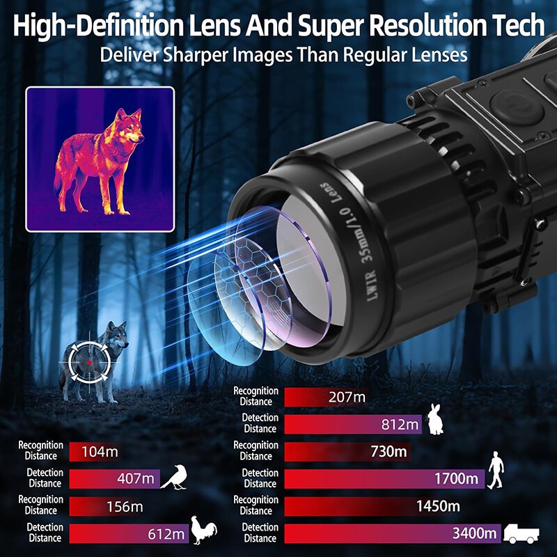 Newest 384x288 Thermal Monocular Night Vision Scope Multi-Function Thermal Scope