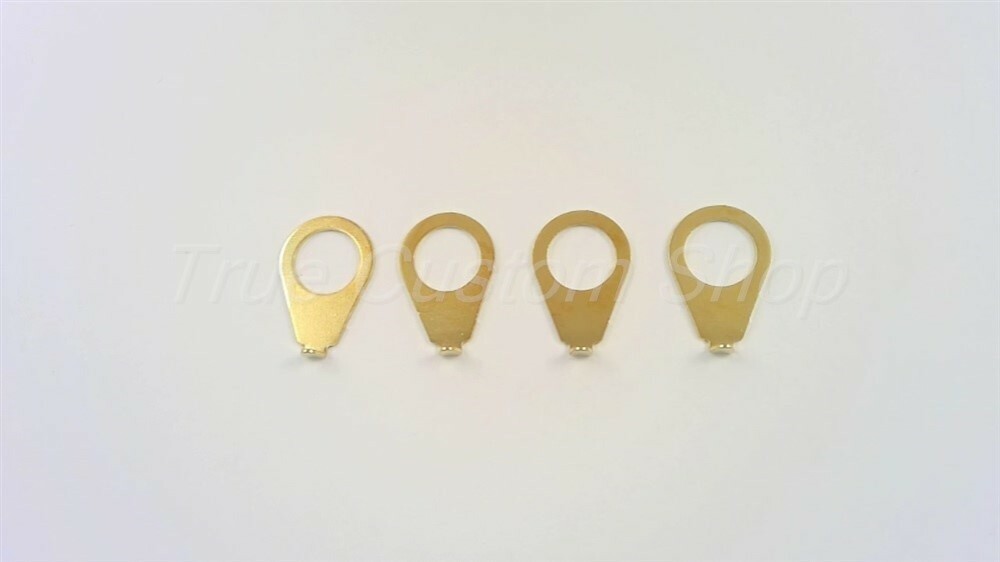 True Custom Shop® Gold USA Indicator Knob Pointer Washers for Gibson Knobs 4pk