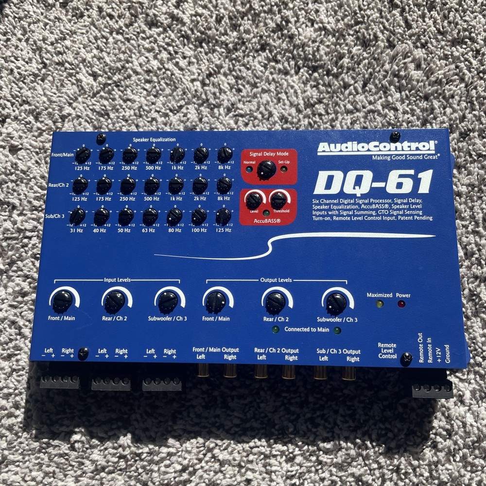 AudioControl DQ-61 Factory sound processor with equalization & time delay