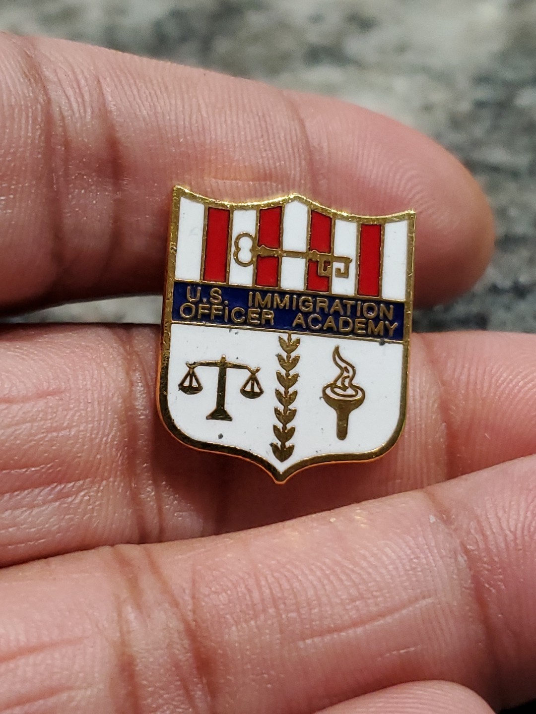 U.S. Immigration Officer Academy Lapel Pin