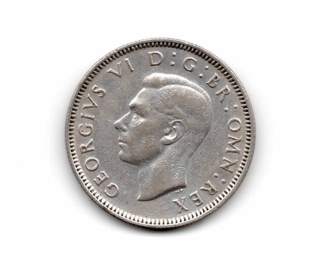 1944 George VI Silver ONE .SHILLING