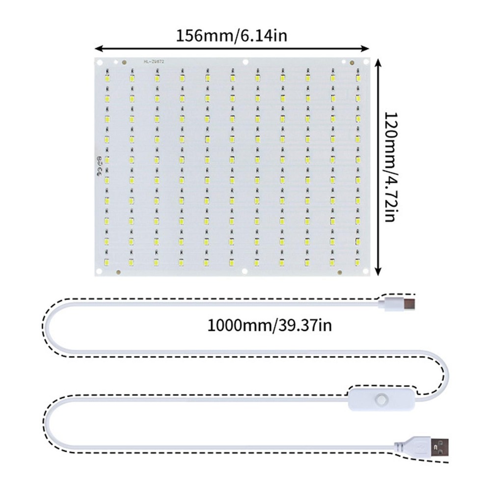 LED Backlight Board Backlit LED Panel USB for Office 3D Printing DIY Backlight