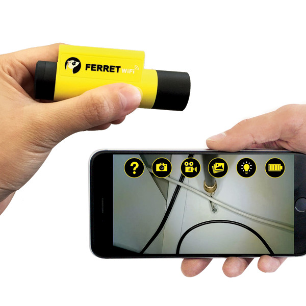 Rack-A-Tiers 99300 Ferret Wi-Fi Wireless Inspection Camera & Cable Pulling Tool
