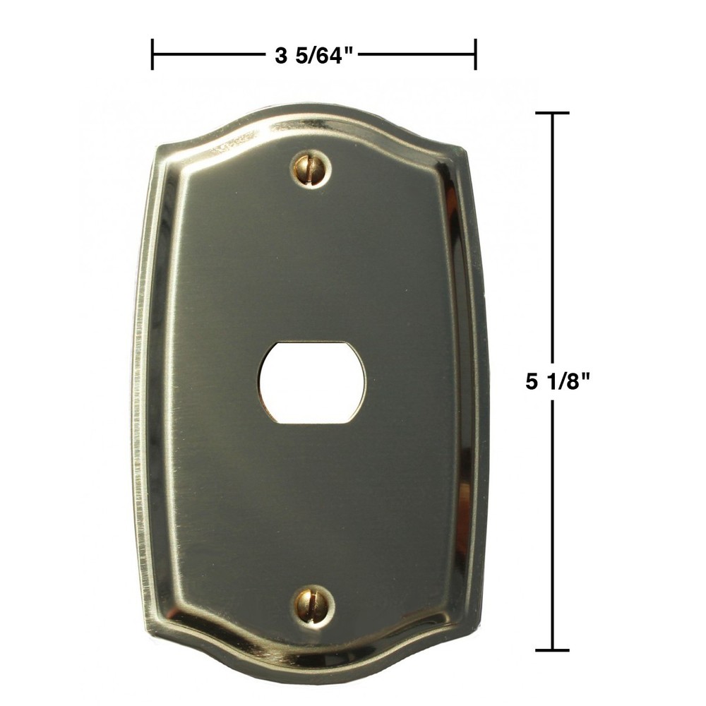 Switch Plate Solid Brass 1 Interchangeable/Despard | Renovator's Supply